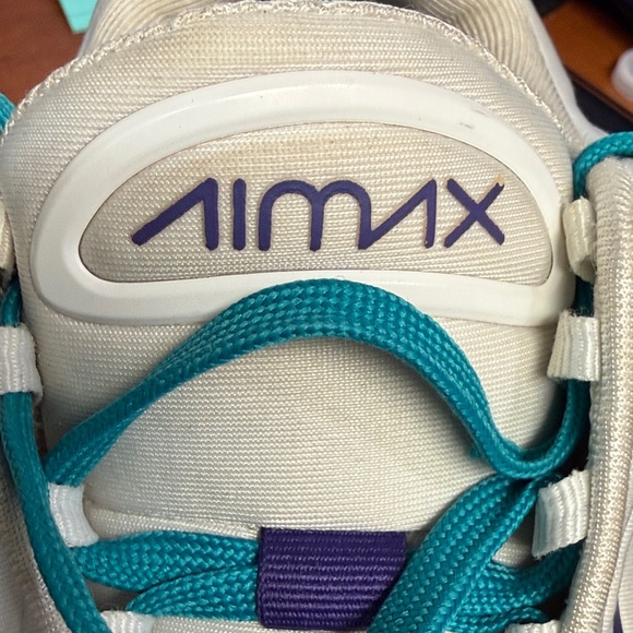 Nike White Sneakers with Teal and Blue Accents - Picture 8 of 8